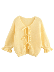 Yellow Knit Sweater Vest