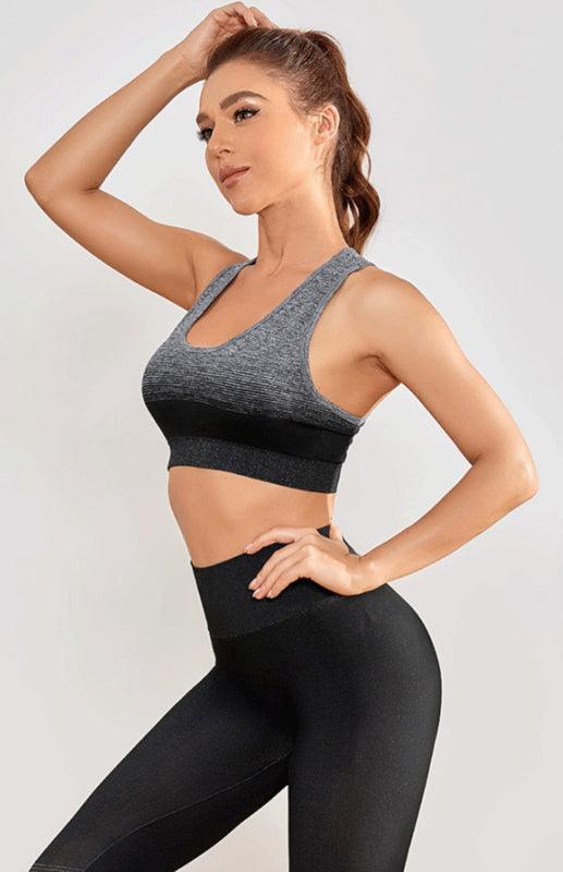 Women's Seamless Breathable Moisture Wicking Bra Yoga Set - 808Lush