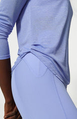 Women's Round Neck Sports Top Quick Dry Breathable Yoga Cover Up - 808Lush