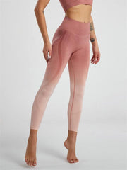 Women's Gradient Hang Dye Seamless Yoga Two-Piece Suit - 808Lush