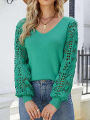 knitted pullover loose solid color sweater - 808Lush