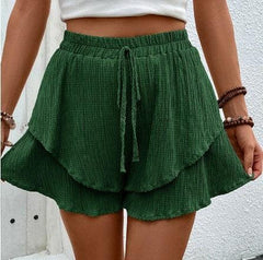 Women's Ruffle Layered Casual Skirt