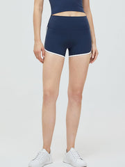 Contrast Trim High Waist Active Shorts - 808Lush