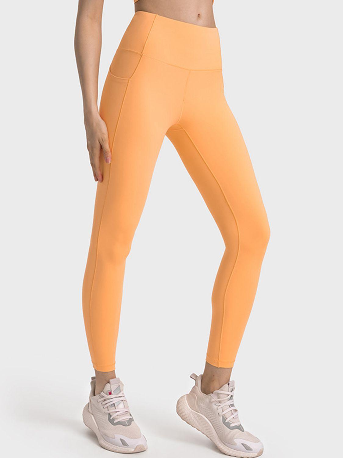 Wide Waistband Slim Fit Long Sports Leggings - 808Lush