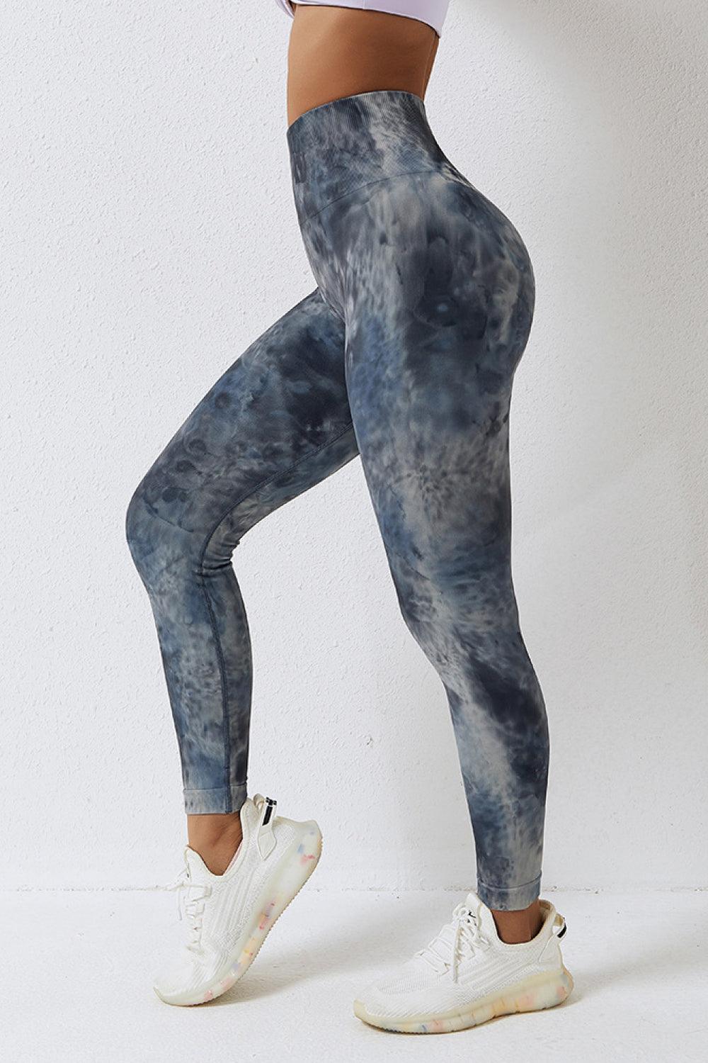 High Waist Tie-Dye Long Sports Pants - 808Lush