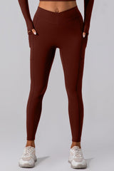 High Waist Active Leggings with Pockets - 808Lush