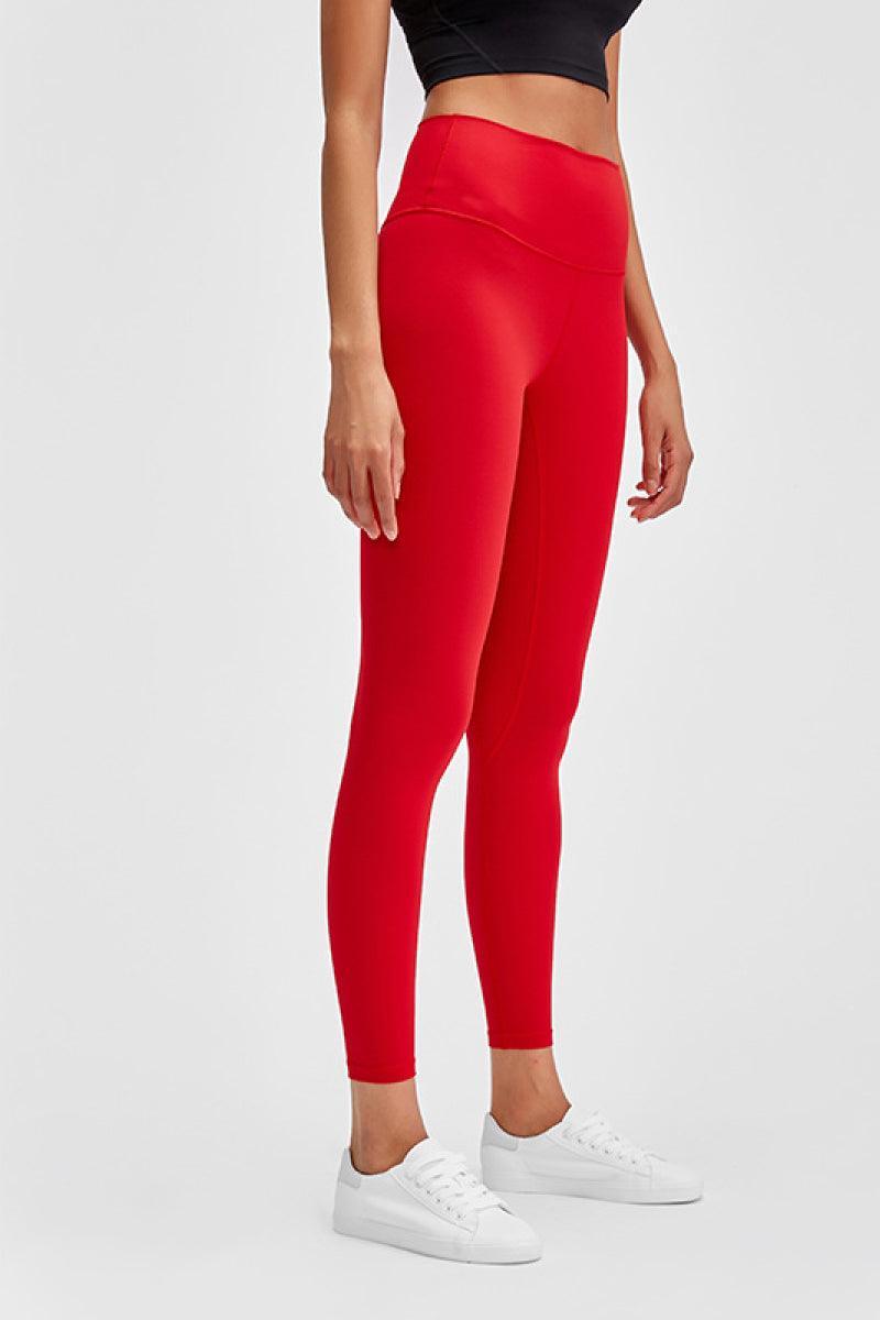 Wide Seamless Band Waist Sports Leggings - 808Lush