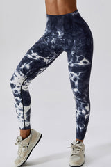 High Waist Tie-Dye Long Sports Pants - 808Lush