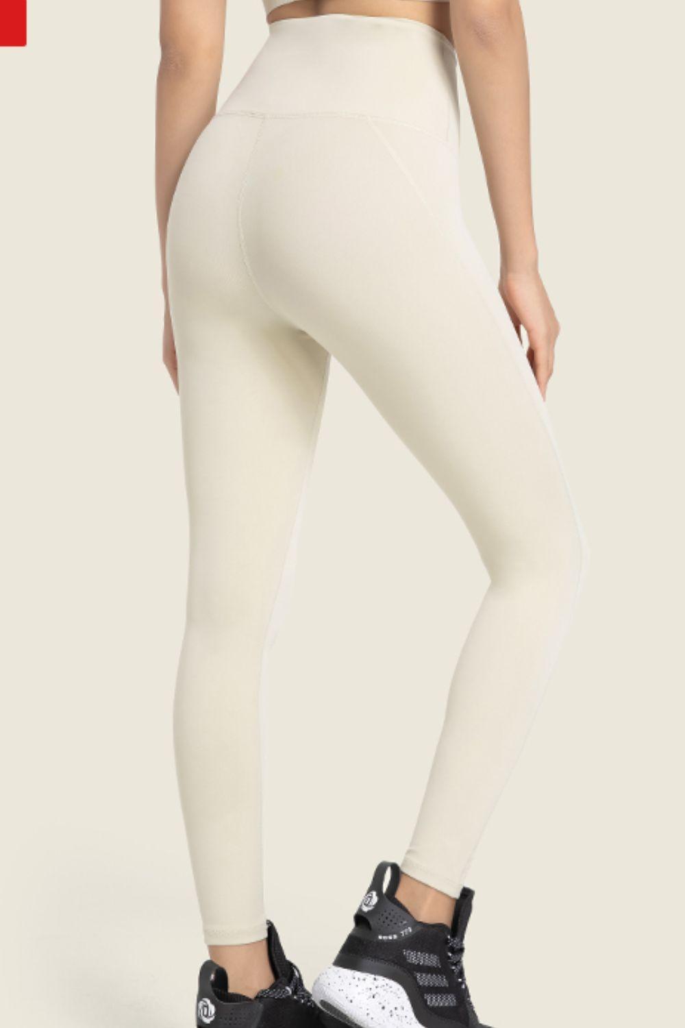 Seamless High-Rise Wide Waistband Yoga Leggings - 808Lush