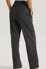 Straight Leg Sports Pants with Pockets - 808Lush