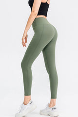 Wide Waistband Slim Fit Long Sports Pants - 808Lush