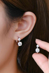 1.3 Carat Moissanite 925 Sterling Silver Earrings - 808Lush