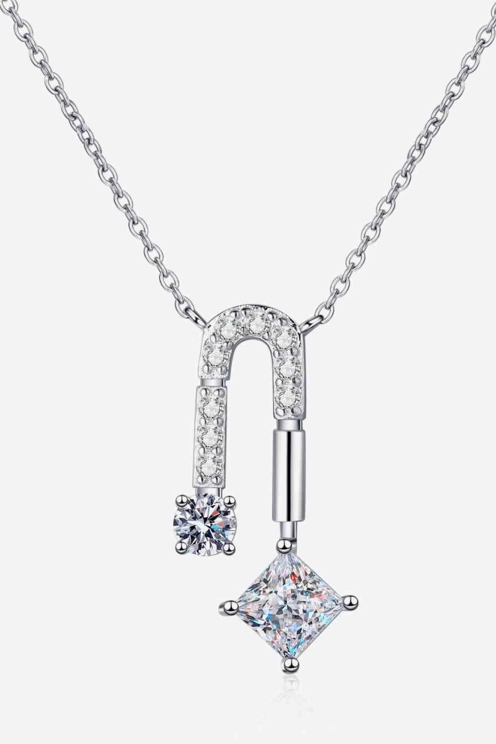 1.3 Carat Moissanite 925 Sterling Silver Necklace - 808Lush