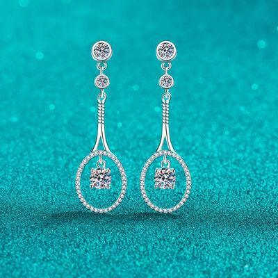 1 Carat Moissanite 925 Sterling Silver Drop Earrings - 808Lush