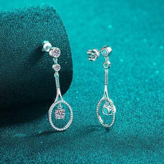 1 Carat Moissanite 925 Sterling Silver Drop Earrings - 808Lush