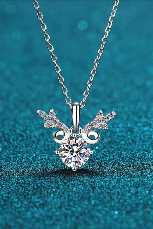 1 Carat Moissanite 925 Sterling Silver Necklace - 808Lush