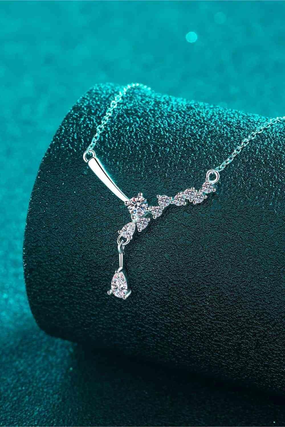 1 Carat Moissanite 925 Sterling Silver Necklace - 808Lush