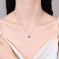 1 Carat Moissanite 925 Sterling Silver Necklace - 808Lush