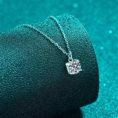 1 Carat Moissanite 925 Sterling Silver Necklace - 808Lush