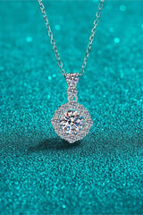 1 Carat Moissanite 925 Sterling Silver Necklace - 808Lush