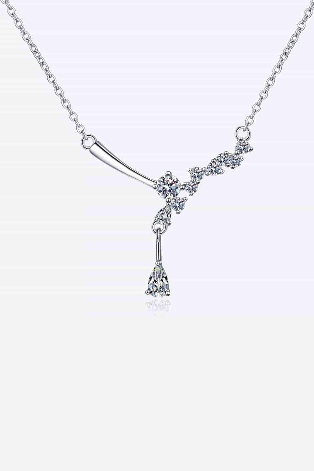 1 Carat Moissanite 925 Sterling Silver Necklace - 808Lush