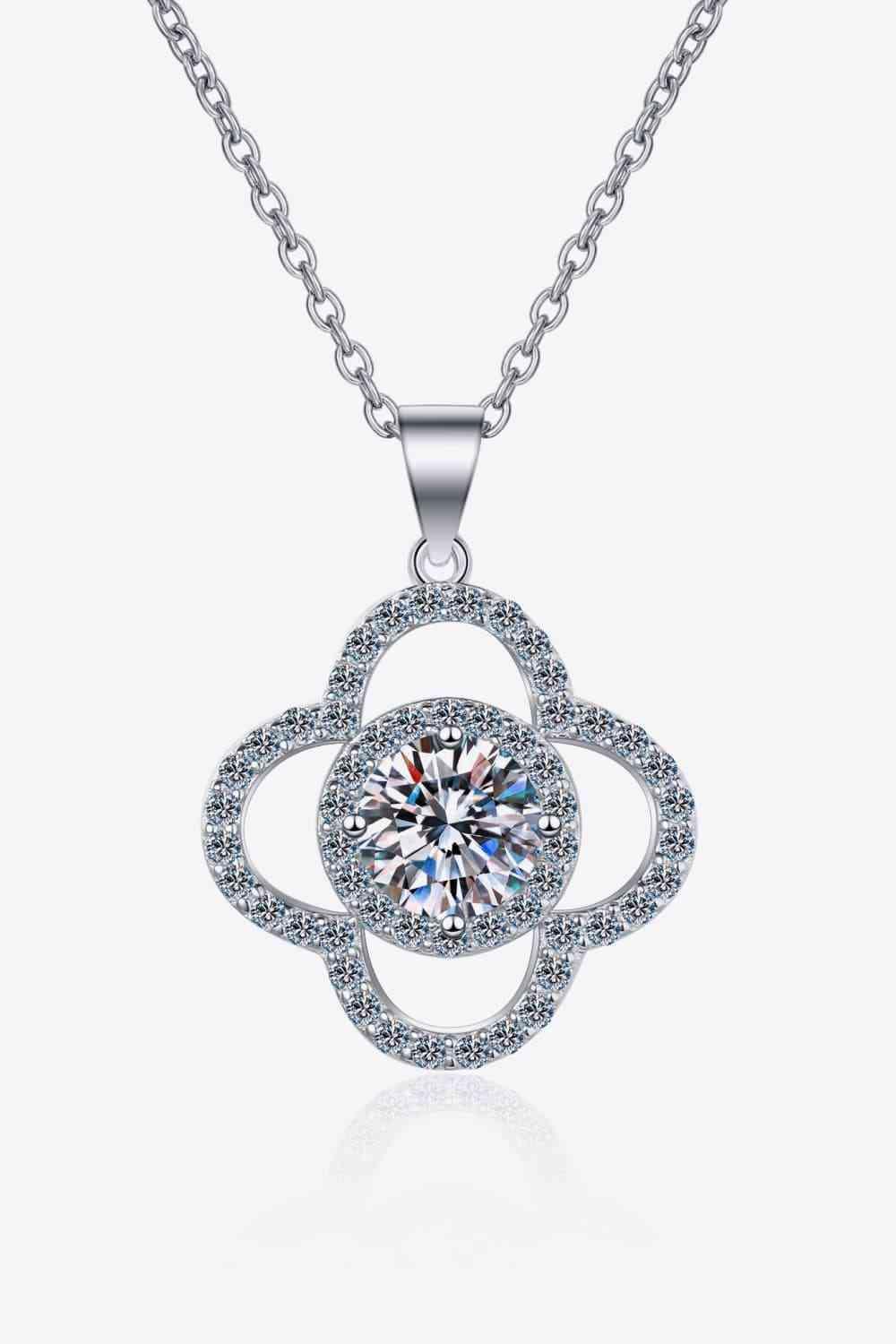 1 Carat Moissanite 925 Sterling Silver Necklace - 808Lush