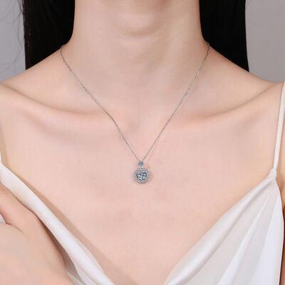 1 Carat Moissanite 925 Sterling Silver Necklace - 808Lush