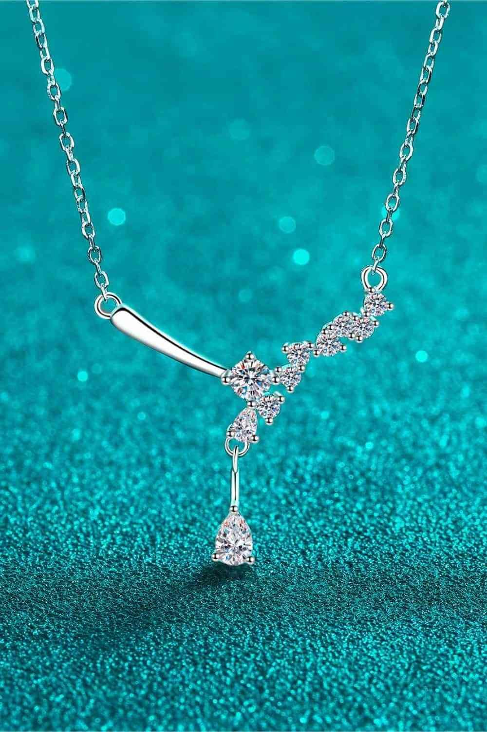 1 Carat Moissanite 925 Sterling Silver Necklace - 808Lush