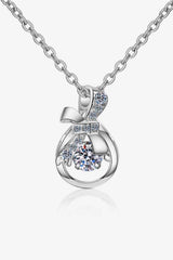 1 Carat Moissanite 925 Sterling Silver Necklace - 808Lush