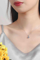 1 Carat Moissanite 925 Sterling Silver Necklace - 808Lush