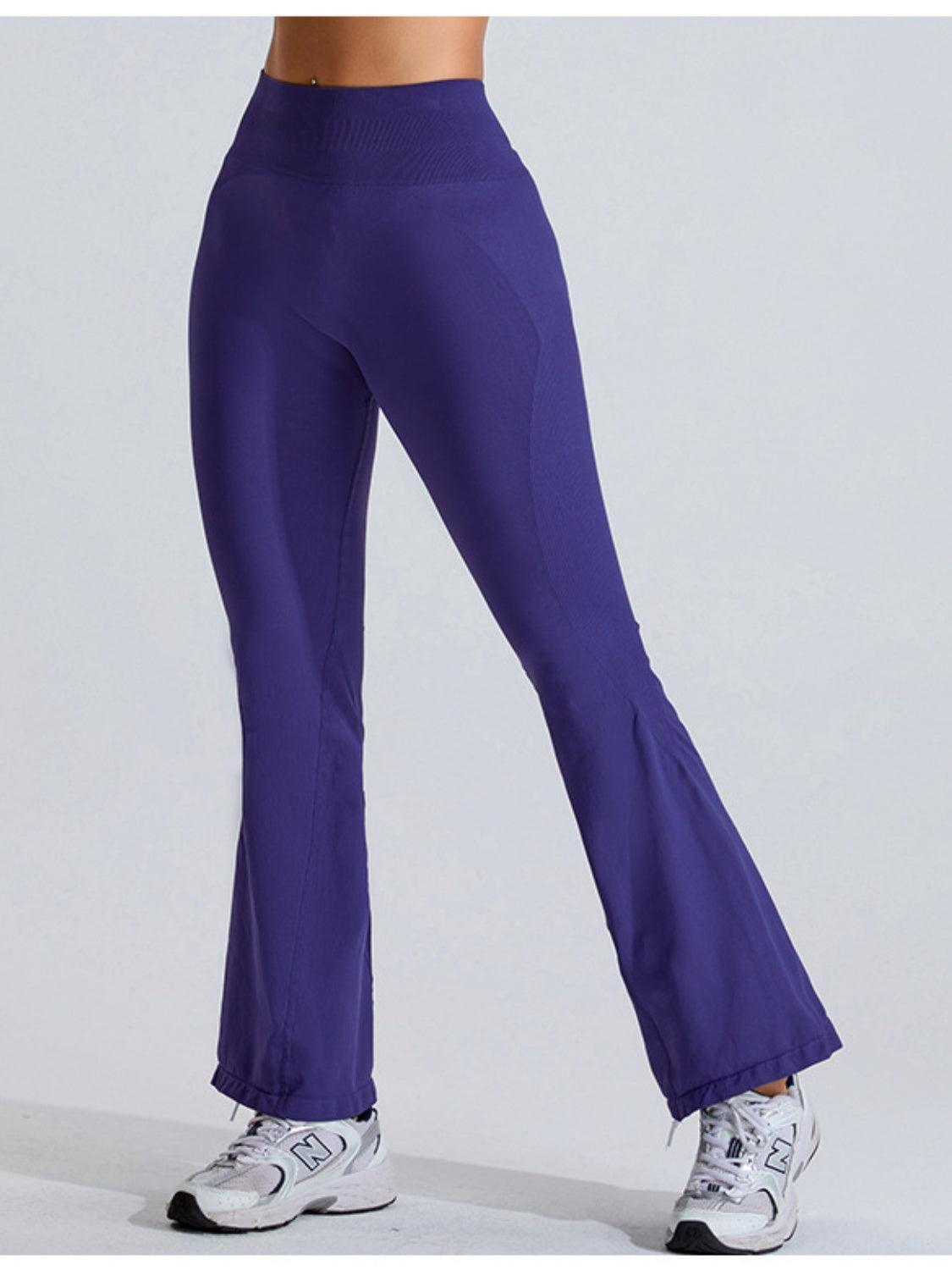 High Waist Bootcut Active Pants - 808Lush