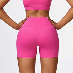 Wide Waistband Slim Fit Sports Shorts - 808Lush