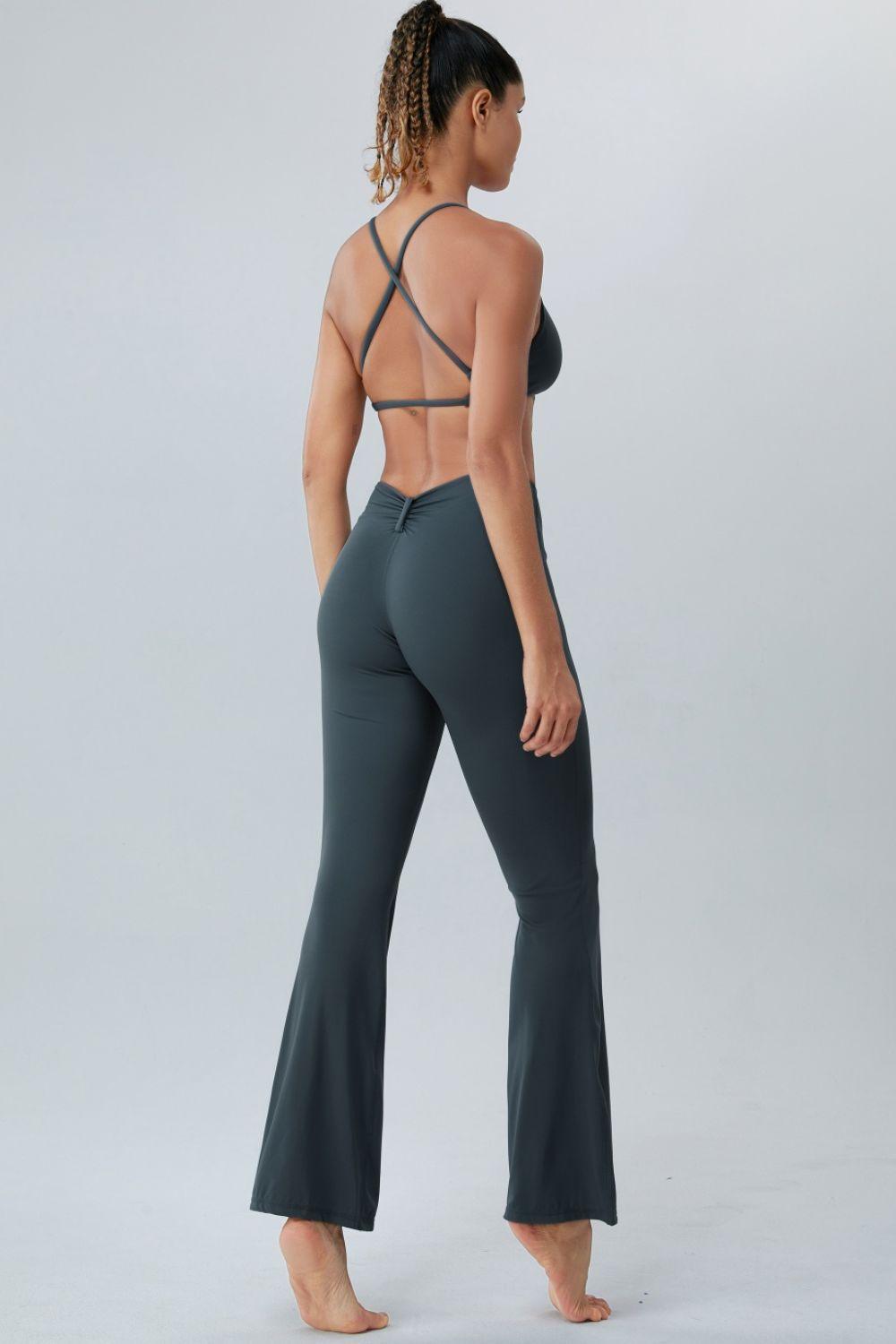 Ruched High Waist Active Pants - 808Lush