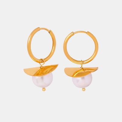 18K Gold-Plated Bead Dangle Earrings - 808Lush