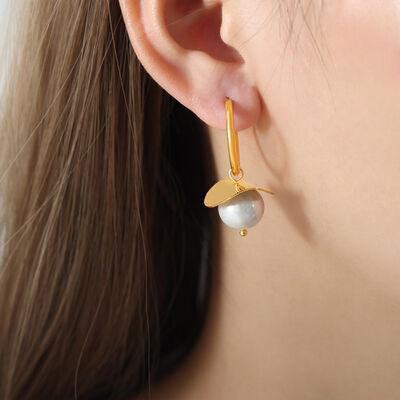 18K Gold-Plated Bead Dangle Earrings - 808Lush