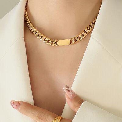 18K Gold-Plated Chain Necklace - 808Lush