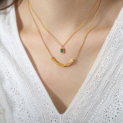 18K Gold-Plated Double-Layered Necklace - 808Lush