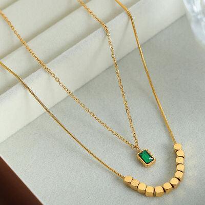 18K Gold-Plated Double-Layered Necklace - 808Lush