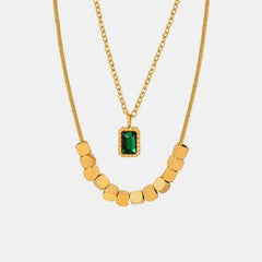 18K Gold-Plated Double-Layered Necklace - 808Lush