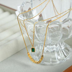 18K Gold-Plated Double-Layered Necklace - 808Lush