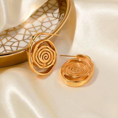 18K Gold-Plated Hoop Earrings - 808Lush