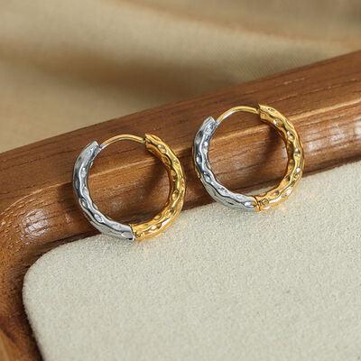 18K Gold-Plated Huggie Earrings - 808Lush