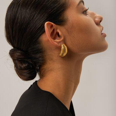 18K Gold-Plated Stainless Steel Earrings - 808Lush