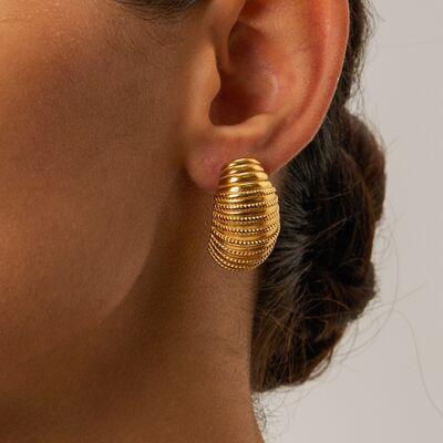 18K Gold-Plated Stainless Steel Earrings - 808Lush