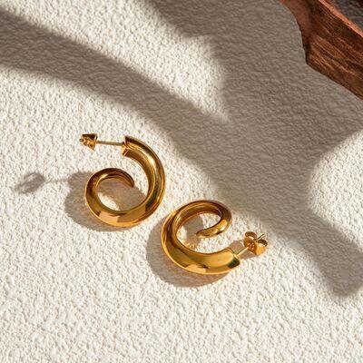 18K Gold-Plated Stainless Steel Earrings - 808Lush