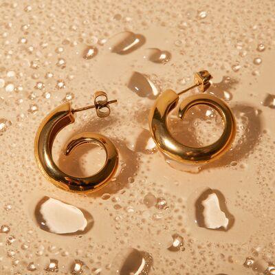 18K Gold-Plated Stainless Steel Earrings - 808Lush