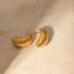 18K Gold-Plated Stainless Steel Earrings - 808Lush