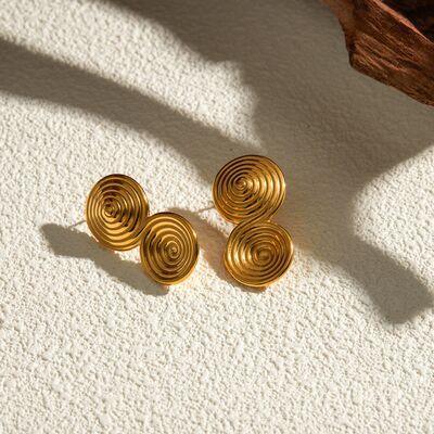 18K Gold-Plated Stainless Steel Earrings - 808Lush