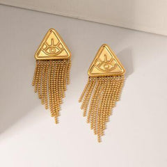 18K Gold-Plated Stainless Steel Geometric Earrings - 808Lush