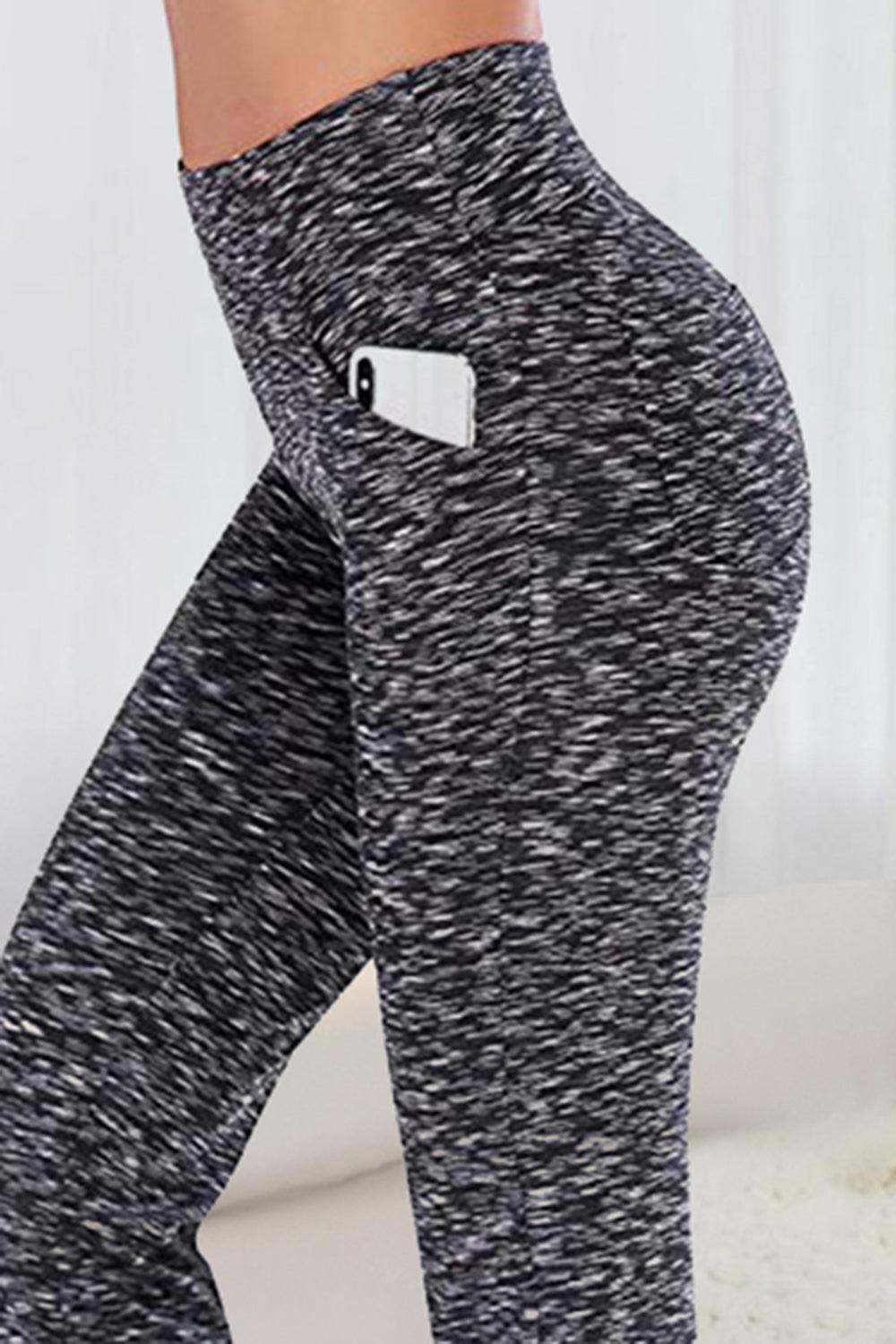 Pocketed High Waist Active Pants - 808Lush